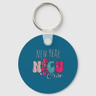 New Year Nicu Nurse Crew Celebration Uni-adults -  Key Ring