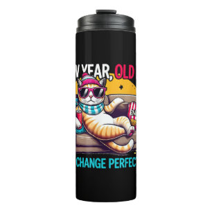 New Year Old Me Why Change Perfection Funny Humor Thermal Tumbler
