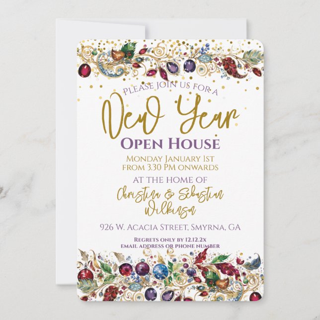 New Year Open House Invitation (Front)