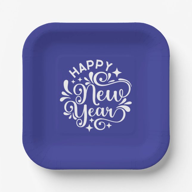 New Year Paper Plate (Front)