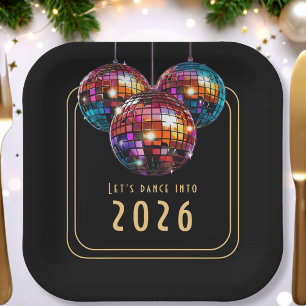 New Year Paper Plate