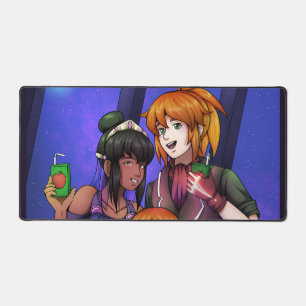 New Year Party in Space Desk Mat