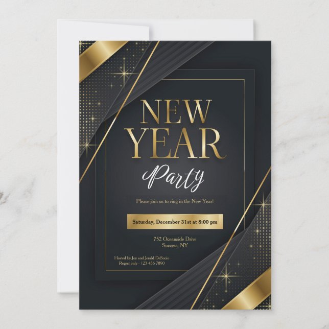 New Year Party Invitation (Front)