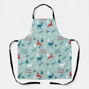 New year pattern apron