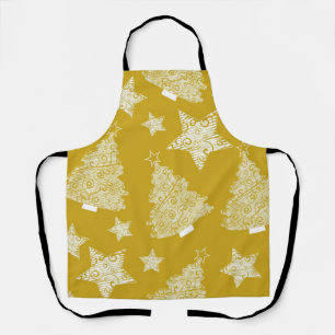 New year pattern apron