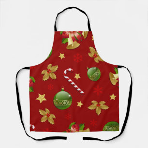 New year pattern apron