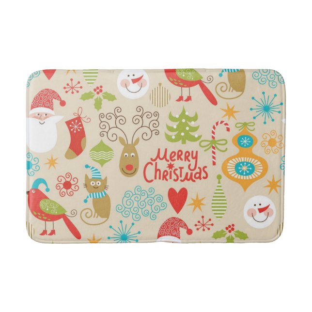 New year pattern bath mat (Front)