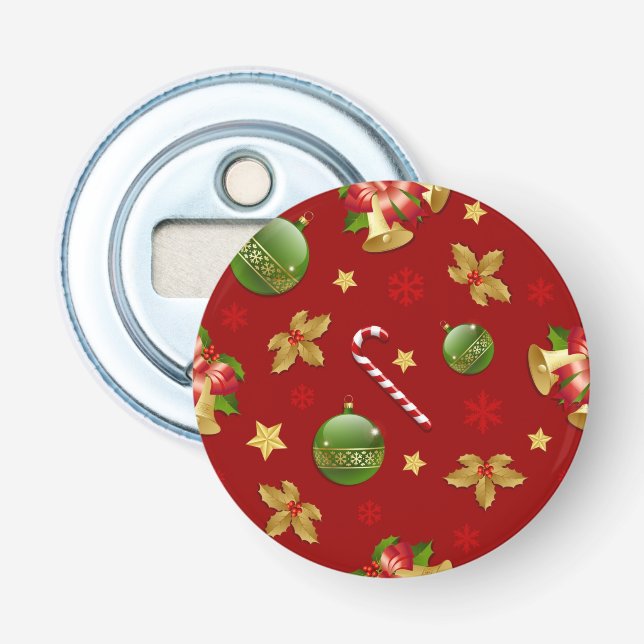 New year pattern bottle opener (Front)