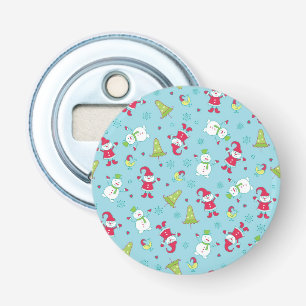 New year pattern bottle opener