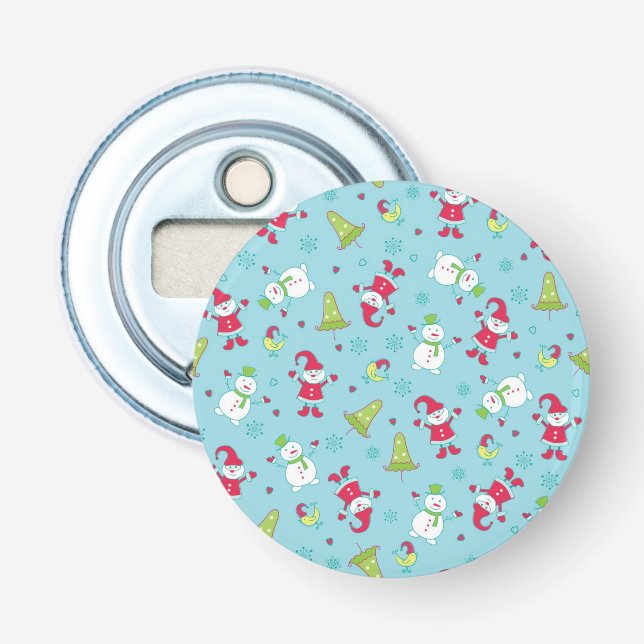 New year pattern bottle opener (Front)