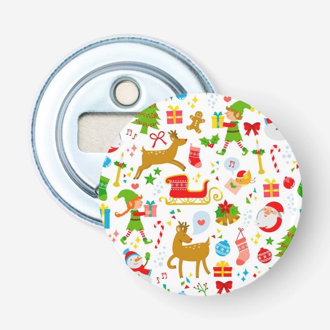 New year pattern bottle opener (Front)