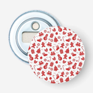 New year pattern bottle opener