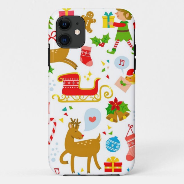 New year pattern Case-Mate iPhone case (Back)