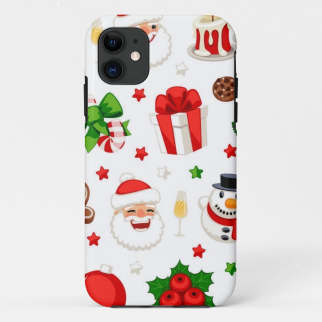 New year pattern Case-Mate iPhone case (Back)