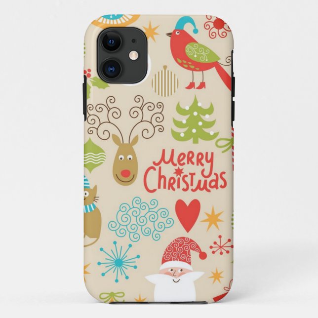 New year pattern Case-Mate iPhone case (Back)