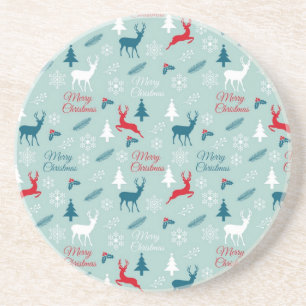 New year pattern coaster
