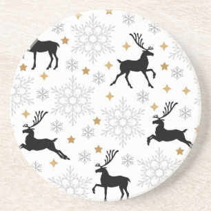 New year pattern coaster