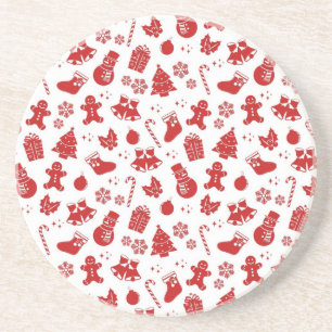 New year pattern coaster