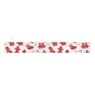 New year pattern grosgrain ribbon
