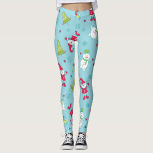 New year pattern leggings