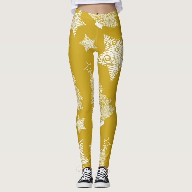 New year pattern leggings (Front)