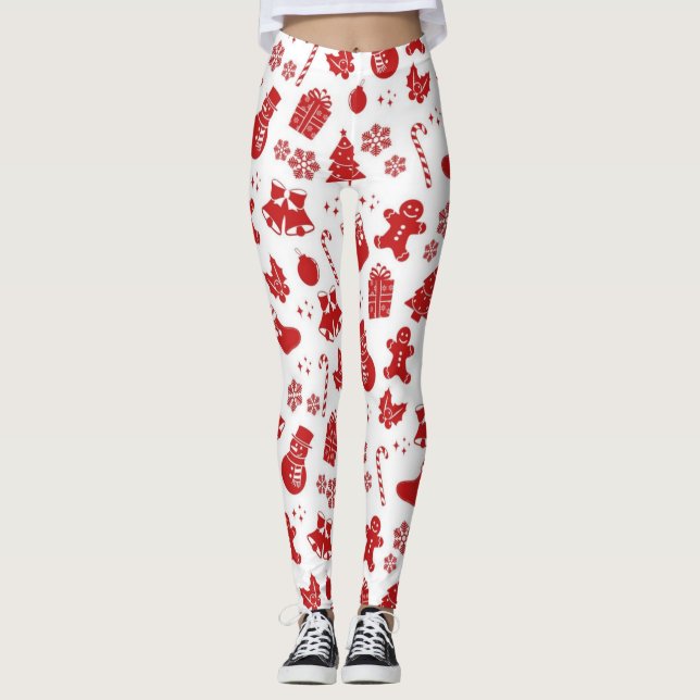 New year pattern leggings (Front)