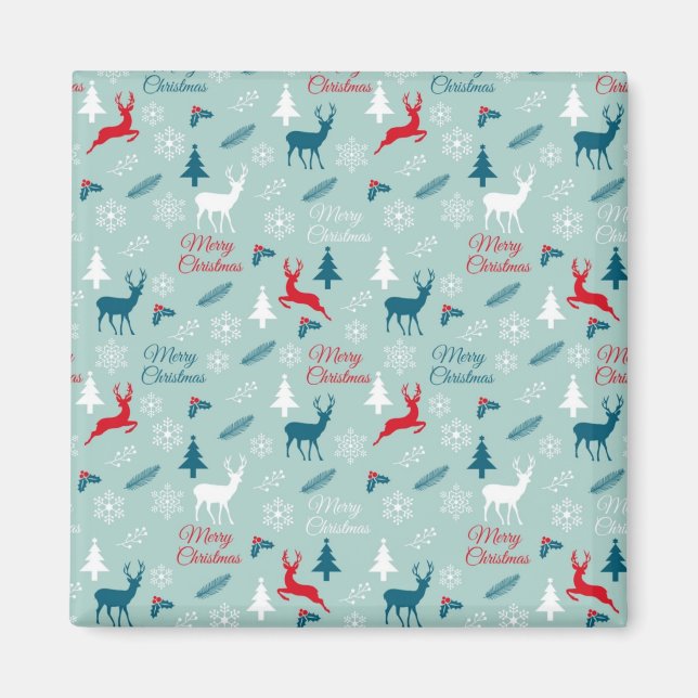 New year pattern magnet (Front)