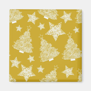 New year pattern magnet