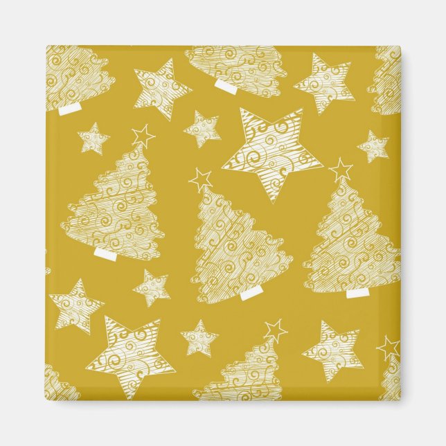 New year pattern magnet (Front)