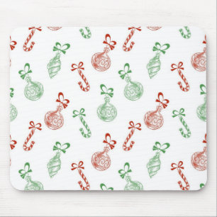 New year pattern mouse pad