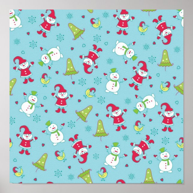 New year pattern poster (Front)