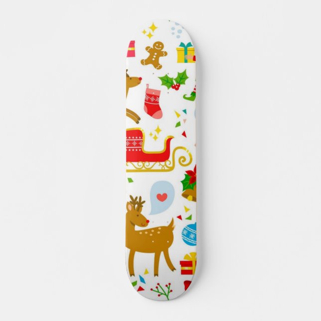New year pattern skateboard (Front)