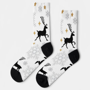 New year pattern socks