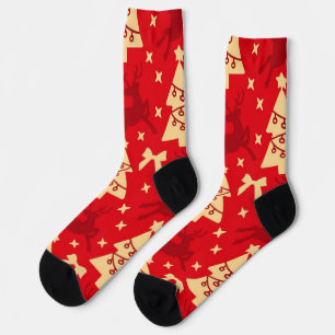 New year pattern socks
