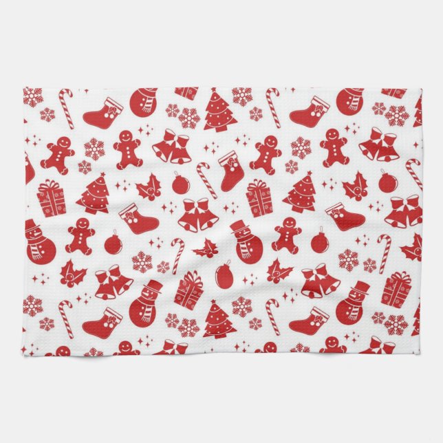 New year pattern tea towel (Horizontal)