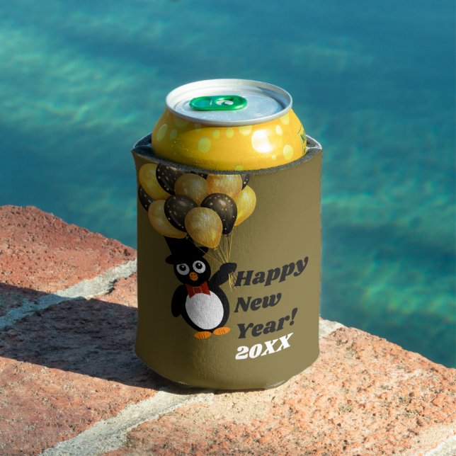 New Year Penguin Can Cooler (In Situ Pool)
