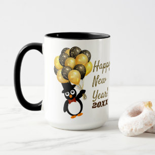 New Year Penguin Mug