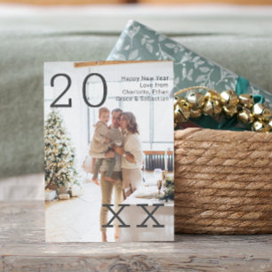 New Year Personalised Photo Postcard