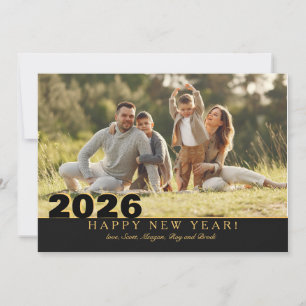 New Year Photo Holiday Greeting Card