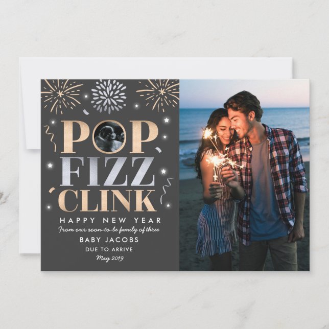 New Year Pregnancy Announcement New Year 2019 (Front)