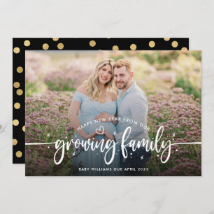 New Year Pregnancy Photo Announcement