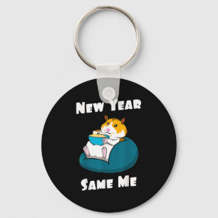 New Year Resolution New Year Same Me Funny Cute Fa Key Ring