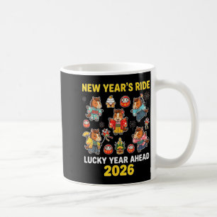 New Year’s Ride 2026 Cute Zodiac Celebration Graph Coffee Mug