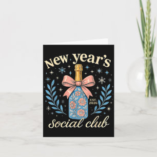 New Year’s Social Club 2026 Celebration  Card