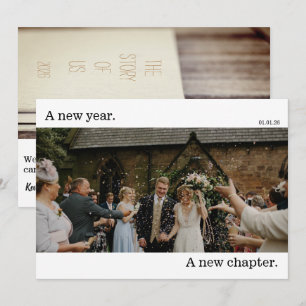New Year’s Wedding Holiday Photo Card