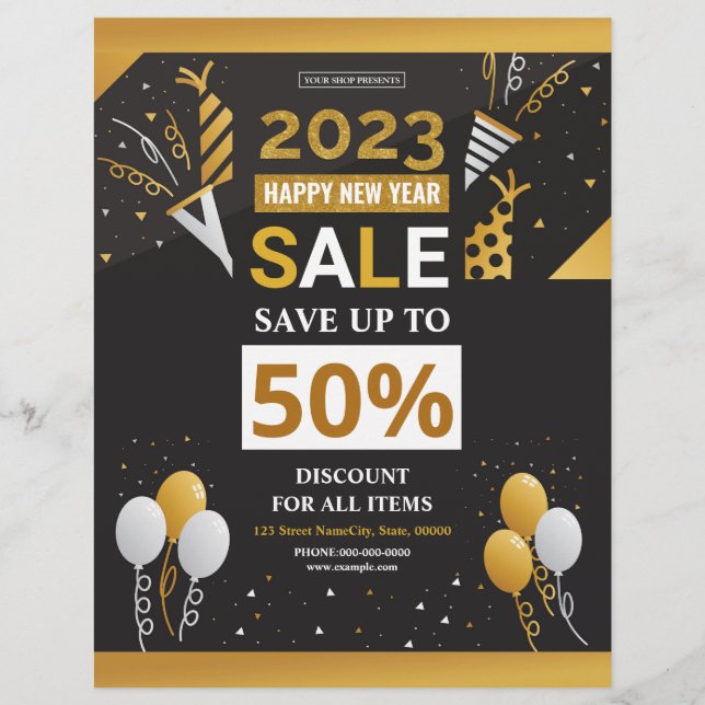 New Year Sale Flyer (Front)
