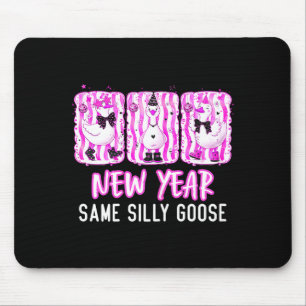 New Year, Same Silly Goose Coquette Bow - Women's Mouse Pad