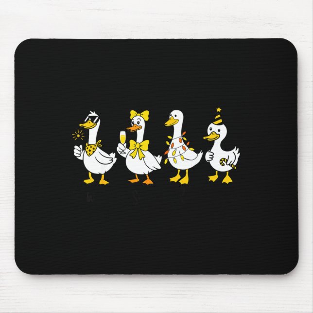 New Year Same Silly Goose Happy New Year 2026 Cele Mouse Pad (Front)
