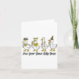 New Year Same Silly Goose Happy New Year Eve Goose Card