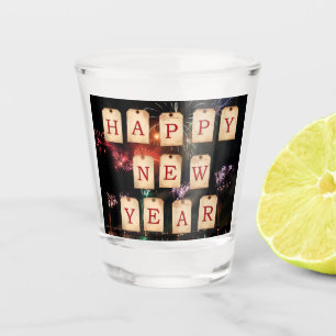 New Year Shot Glass